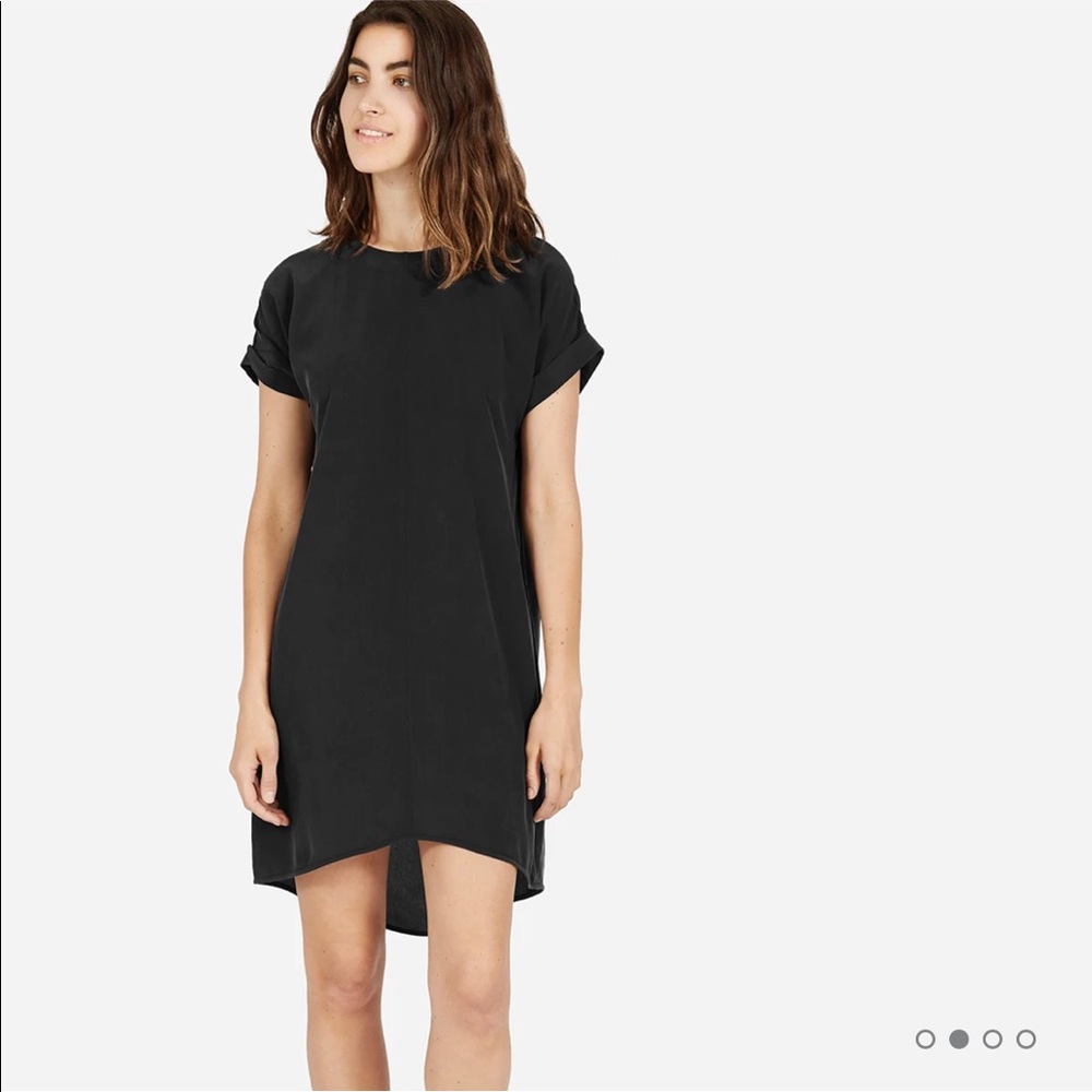 Everlane Silk Short-Sleeve Dress Size Small